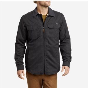NWOT Eddie Bauer men’s T2XL Sherpa lined shirt jacket shacket gray